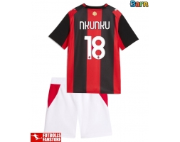 AC Milan Christopher Nkunku #18 Hemmatröja Barn 2026-27 Kortärmad (+ Korta byxor)