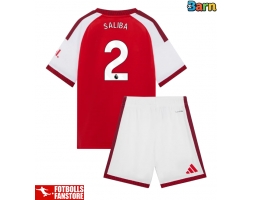 Arsenal William Saliba #2 Hemmatröja Barn 2026-27 Kortärmad (+ Korta byxor)