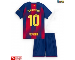 Barcelona Lamine Yamal #10 Hemmatröja Barn 2025-26 Kortärmad (+ Korta byxor)