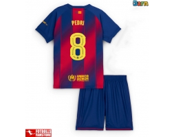 Barcelona Pedri Gonzalez #8 Hemmatröja Barn 2025-26 Kortärmad (+ Korta byxor)