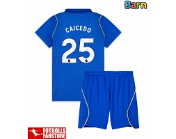 Chelsea Moises Caicedo #25 Hemmatröja Barn 2026-27 Kortärmad (+ Korta byxor)