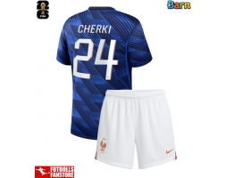 Frankrike Rayan Cherki #24 Hemmatröja Barn VM 2026 Kortärmad (+ Korta byxor)