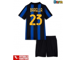 Inter Milan Nicolo Barella #23 Hemmatröja Barn 2026-27 Kortärmad (+ Korta byxor)
