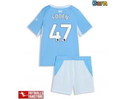 Manchester City Phil Foden #47 Hemmatröja Barn 2026-27 Kortärmad (+ Korta byxor)