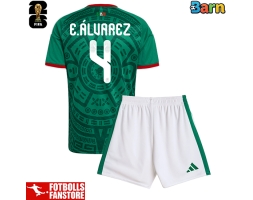 Mexiko Edson Alvarez #4 Hemmatröja Barn VM 2026 Kortärmad (+ Korta byxor)