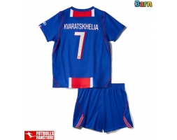 Paris Saint-Germain Khvicha Kvaratskhelia #7 Hemmatröja Barn 2026-27 Kortärmad (+ Korta byxor)