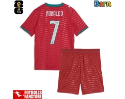 Portugal Cristiano Ronaldo #7 Hemmatröja Barn VM 2026 Kortärmad (+ Korta byxor)