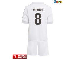Real Madrid Federico Valverde #8 Hemmatröja Barn 2025-26 Kortärmad (+ Korta byxor)