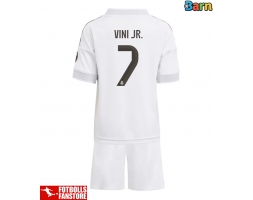 Real Madrid Vinicius Junior #7 Hemmatröja Barn 2025-26 Kortärmad (+ Korta byxor)