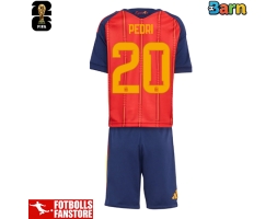 Spanien Pedri Gonzalez #20 Hemmatröja Barn VM 2026 Kortärmad (+ Korta byxor)