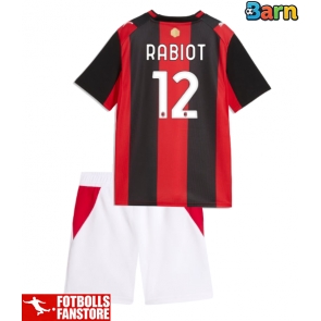 AC Milan Adrien Rabiot #12 Hemmatröja Barn 2026-27 Kortärmad (+ Korta byxor)