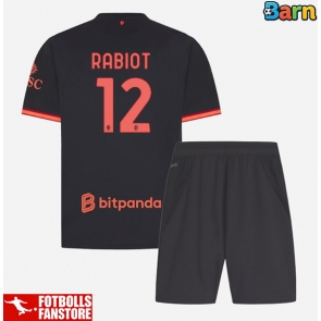 AC Milan Adrien Rabiot #12 Tredje Tröja Barn 2026-27 Kortärmad (+ Korta byxor)