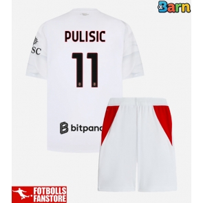 AC Milan Christian Pulisic #11 Bortatröja Barn 2026-27 Kortärmad (+ Korta byxor)