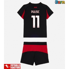 AC Milan Christian Pulisic #11 Hemmatröja Barn 2025-26 Kortärmad (+ Korta byxor)