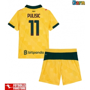 AC Milan Christian Pulisic #11 Tredje Tröja Barn 2025-26 Kortärmad (+ Korta byxor)