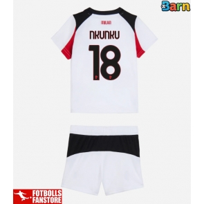 AC Milan Christopher Nkunku #18 Bortatröja Barn 2025-26 Kortärmad (+ Korta byxor)