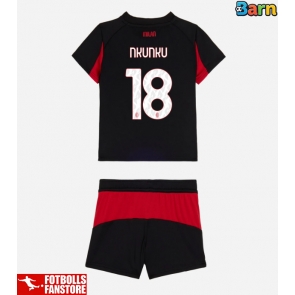 AC Milan Christopher Nkunku #18 Hemmatröja Barn 2025-26 Kortärmad (+ Korta byxor)