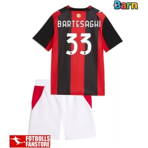 AC Milan Davide Bartesaghi #33 Hemmatröja Barn 2026-27 Kortärmad (+ Korta byxor)
