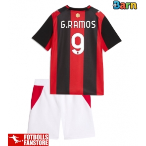 AC Milan Goncalo Ramos #9 Hemmatröja Barn 2026-27 Kortärmad (+ Korta byxor)
