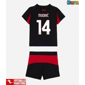 AC Milan Luka Modric #14 Hemmatröja Barn 2025-26 Kortärmad (+ Korta byxor)