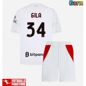 AC Milan Mario Gila #34 Bortatröja Barn 2026-27 Kortärmad (+ Korta byxor)