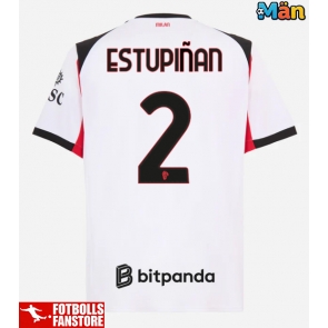 AC Milan Pervis Estupinan #2 Bortatröja 2025-26 Kortärmad