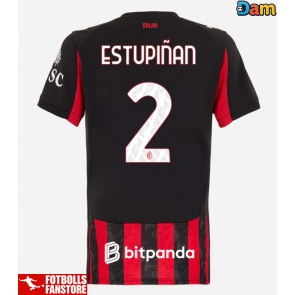 AC Milan Pervis Estupinan #2 Hemmatröja Dam 2025-26 Kortärmad