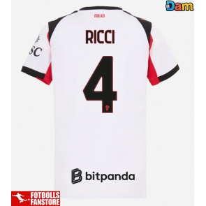 AC Milan Samuele Ricci #4 Bortatröja Dam 2025-26 Kortärmad