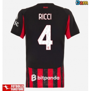 AC Milan Samuele Ricci #4 Hemmatröja Dam 2025-26 Kortärmad