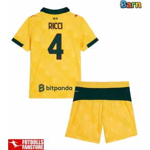 AC Milan Samuele Ricci #4 Tredje Tröja Barn 2025-26 Kortärmad (+ Korta byxor)