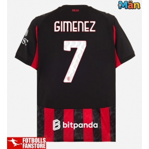 AC Milan Santiago Gimenez #7 Hemmatröja 2025-26 Kortärmad