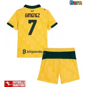 AC Milan Santiago Gimenez #7 Tredje Tröja Barn 2025-26 Kortärmad (+ Korta byxor)