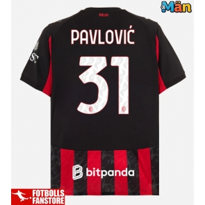 AC Milan Strahinja Pavlovic #31 Hemmatröja 2025-26 Kortärmad