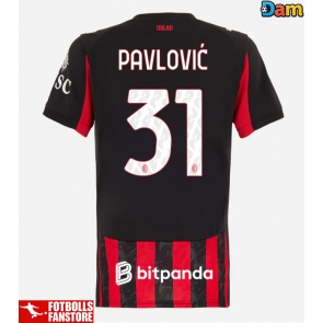 AC Milan Strahinja Pavlovic #31 Hemmatröja Dam 2025-26 Kortärmad