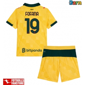 AC Milan Youssouf Fofana #19 Tredje Tröja Barn 2025-26 Kortärmad (+ Korta byxor)
