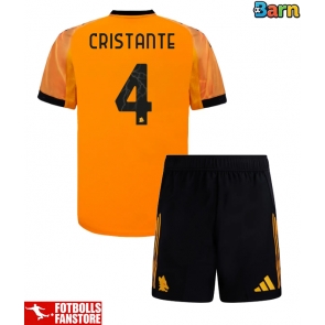 AS Roma Bryan Cristante #4 Bortatröja Barn 2025-26 Kortärmad (+ Korta byxor)
