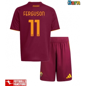 AS Roma Evan Ferguson #11 Hemmatröja Barn 2025-26 Kortärmad (+ Korta byxor)