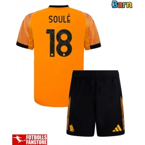 AS Roma Matias Soule #18 Bortatröja Barn 2025-26 Kortärmad (+ Korta byxor)
