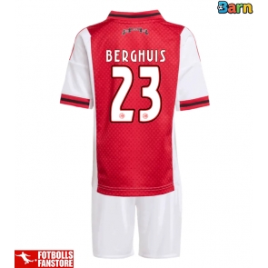 Ajax Steven Berghuis #23 Hemmatröja Barn 2025-26 Kortärmad (+ Korta byxor)