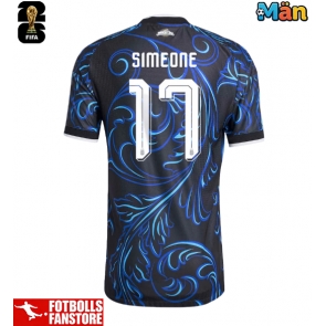 Argentina Giuliano Simeone #17 Bortatröja VM 2026 Kortärmad