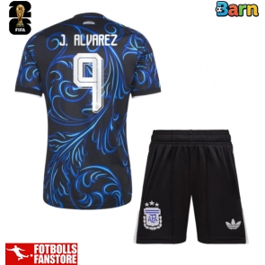 Argentina Julian Alvarez #9 Bortatröja Barn VM 2026 Kortärmad (+ Korta byxor)