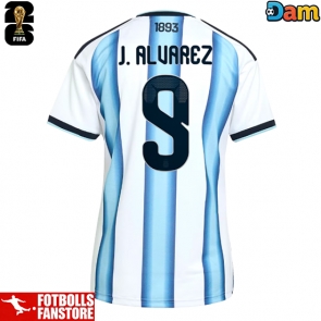 Argentina Julian Alvarez #9 Hemmatröja Dam VM 2026 Kortärmad