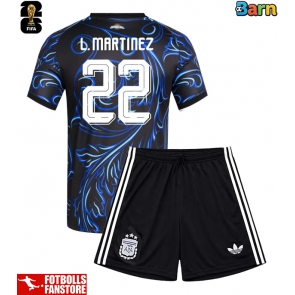 Argentina Lautaro Martinez #22 Bortatröja Barn VM 2026 Kortärmad (+ Korta byxor)