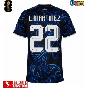 Argentina Lautaro Martinez #22 Bortatröja Dam VM 2026 Kortärmad