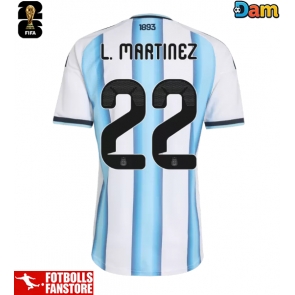 Argentina Lautaro Martinez #22 Hemmatröja Dam VM 2026 Kortärmad