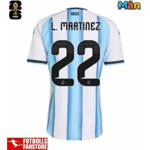 Argentina Lautaro Martinez #22 Hemmatröja VM 2026 Kortärmad