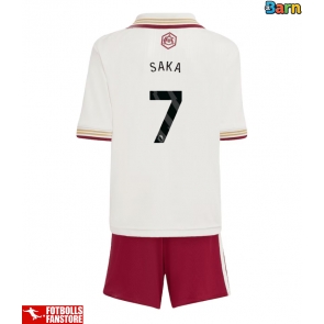 Arsenal Bukayo Saka #7 Tredje Tröja Barn 2025-26 Kortärmad (+ Korta byxor)