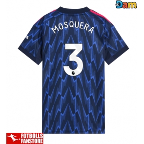 Arsenal Cristhian Mosquera #3 Bortatröja Dam 2025-26 Kortärmad