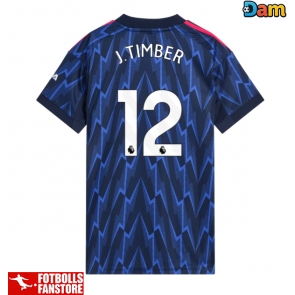 Arsenal Jurrien Timber #12 Bortatröja Dam 2025-26 Kortärmad