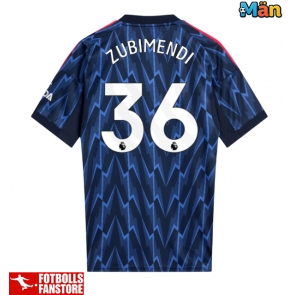 Arsenal Martin Zubimendi #36 Bortatröja 2025-26 Kortärmad